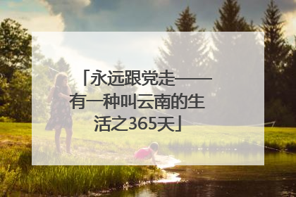 永远跟党走——有一种叫云南的生活之365天