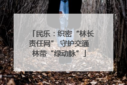 民乐：织密“林长责任网” 守护交通林带“绿动脉”