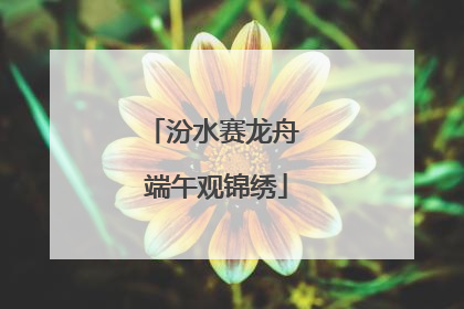 汾水赛龙舟 端午观锦绣