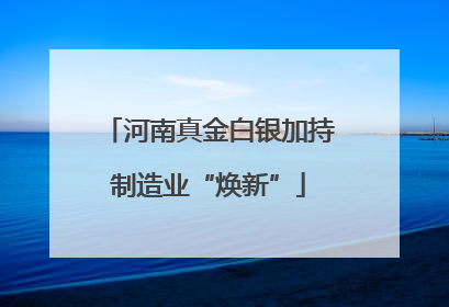河南真金白银加持制造业“焕新”