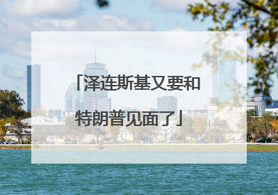 泽连斯基又要和特朗普见面了
