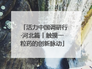 活力中国调研行·河北篇丨触摸一粒药的创新脉动