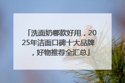 洗面奶哪款好用，2025年洁面口碑十大品牌，好物推荐全汇总