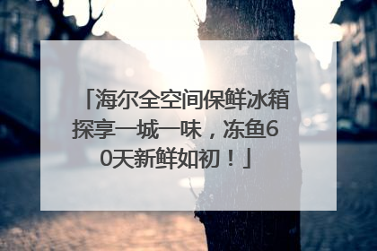 海尔全空间保鲜冰箱探享一城一味，冻鱼60天新鲜如初！