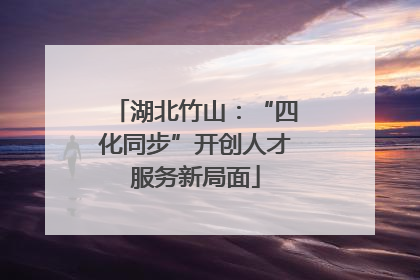 湖北竹山：“四化同步”开创人才服务新局面