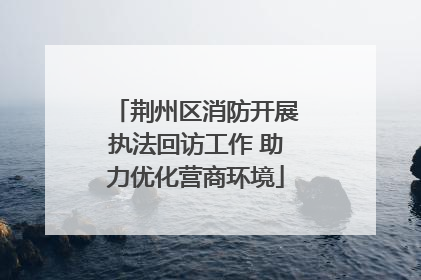 荆州区消防开展执法回访工作 助力优化营商环境