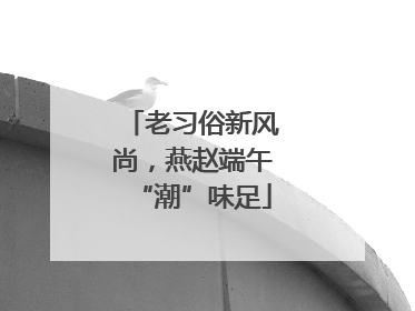 老习俗新风尚，燕赵端午“潮”味足