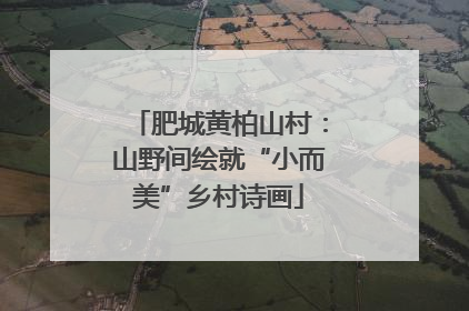 肥城黄柏山村：山野间绘就“小而美”乡村诗画