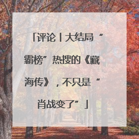 评论丨大结局“霸榜”热搜的《藏海传》，不只是“肖战变了”