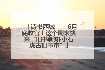 诗书西城——6月底收官！这个周末快来“旧书新知·小石虎古旧书市”