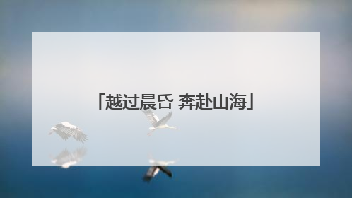 越过晨昏 奔赴山海