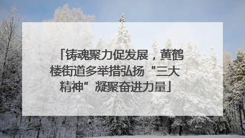 铸魂聚力促发展，黄鹤楼街道多举措弘扬“三大精神”凝聚奋进力量