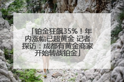 铂金狂飙35%！年内涨幅已超黄金 记者探访：成都有黄金商家开始转战铂金