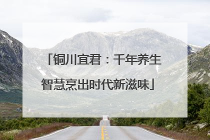 铜川宜君：千年养生智慧烹出时代新滋味