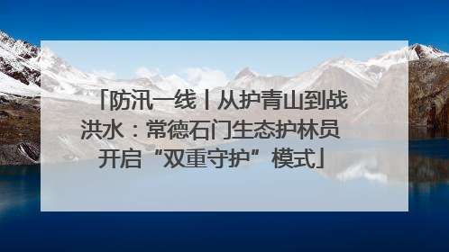 防汛一线丨从护青山到战洪水：常德石门生态护林员开启“双重守护”模式