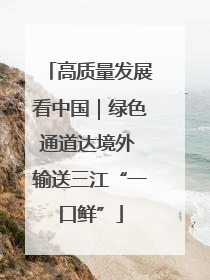 高质量发展看中国｜绿色通道达境外 输送三江“一口鲜”
