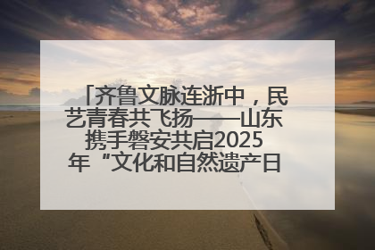 齐鲁文脉连浙中，民艺青春共飞扬——山东携手磐安共启2025年“文化和自然遗产日”系列活动