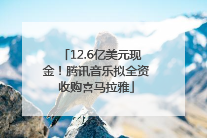 12.6亿美元现金！腾讯音乐拟全资收购喜马拉雅