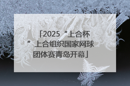 2025“上合杯”上合组织国家网球团体赛青岛开幕