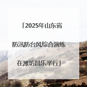 2025年山东省防汛防台风综合演练在潍坊昌乐举行