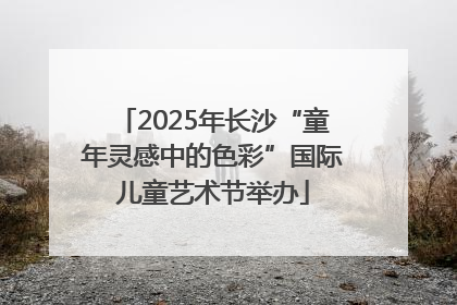 2025年长沙“童年灵感中的色彩”国际儿童艺术节举办