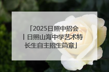 2025日照中招会丨日照山海中学艺术特长生自主招生简章