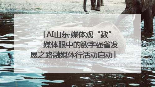 AI山东·媒体观“数”——媒体眼中的数字强省发展之路融媒体行活动启动